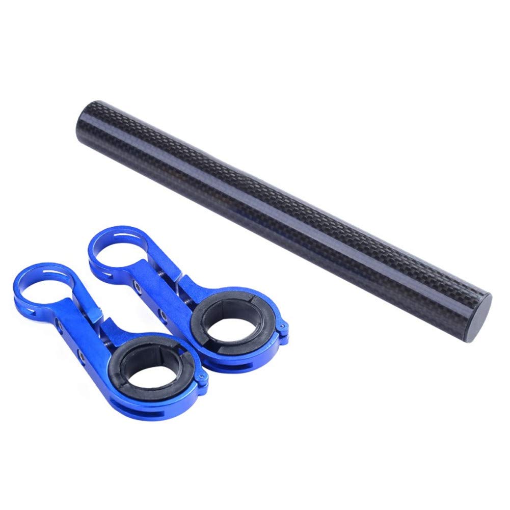 NHP Motorverlenging voor stuur, houder voor motorfietskoplamp, houder voor achteruitkijkspiegel voor motorfiets, universeel, aluminiumlegering, stuurverlenger voor fiets en motorfiets