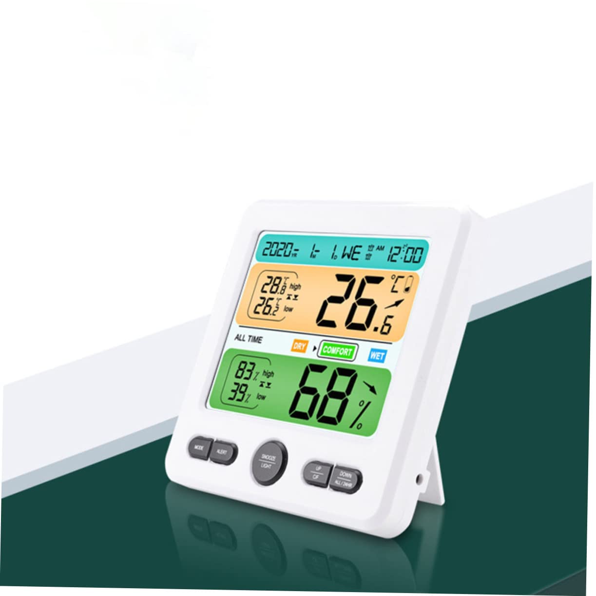 1set Termometro Igrometro Digitale Con Schermo Lcd Sensore Di Temperatura e Umidità Per Uso Domestico e Professionale Facile Da Installare e Leggere Misurazione Accurata Per