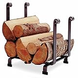Enclume Hearth Log Rack, Hammered Steel