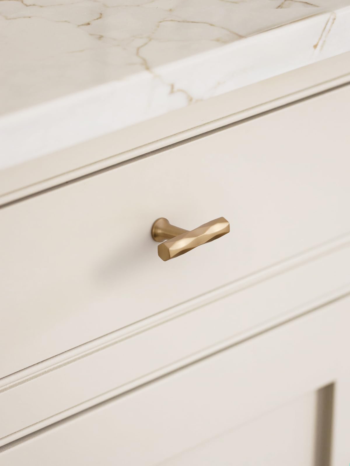 Cabinet Knobs Champagne Bronze 10 Pack Hammered — Amazon image 3