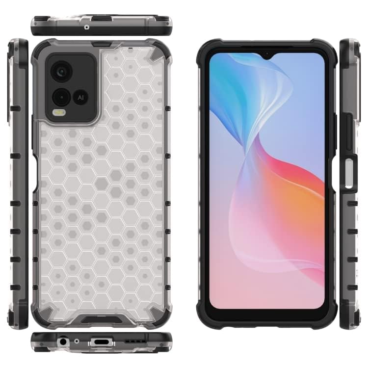 Image of Hard PC Back Case Cover for Vivo Y21 2021 /Y33s Anti Slip Ultra Thin Shockproof Reinforced Corners (Transparent)