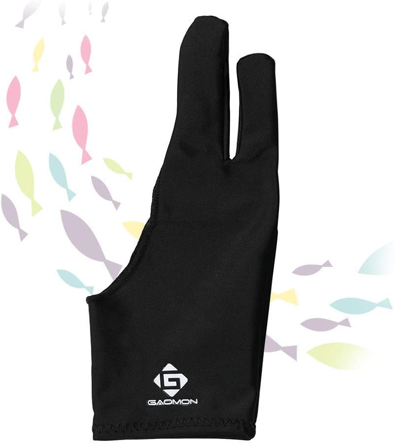 GAOMON M106K PRO 10 x 6.25 Graphics Drawing Tablet with 8192 Levels Tilt Supported Battery-Free Stylus for Windows/mac/Android OS & GAOMON Two Finger Glove