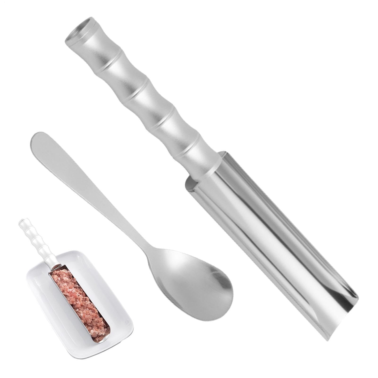 Cuchara para hacer albóndigas de acero inoxidable: utensilio antiadherente de alta resistencia