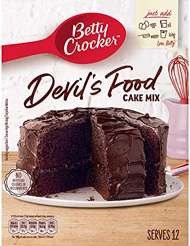 Betty Crocker Devil's Food Cake Mix 425g NEUE VERPACKUNGSGRÖSSE - Backmischung für Schokoladenkuchen Cover