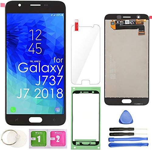 LCD Screen Replacement Touch Display Digitizer Assembly (Black) for Samsung Galaxy J7 2018 J737 SM-J737 J737A / J7 Refine J737P / J7 Crown S767VL /J7 Aero/ J7 V J737V / J7 Star J737T