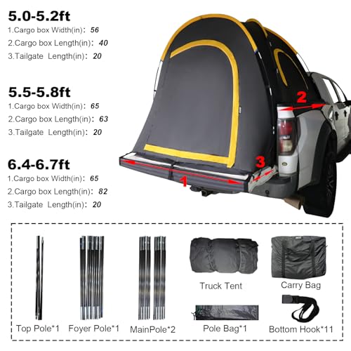 HREFEU Pickup Truck Blackout Tent