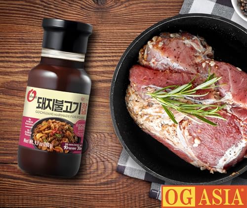 O’Food Gochujang Marinade für Schweinefleisch – Korean BBQ Sauce für Bulgogi – OG ASIA – 280g Flasche