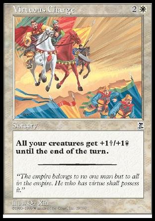 Magic The Gathering - Virtuous Charge - Portal Three Kingdoms