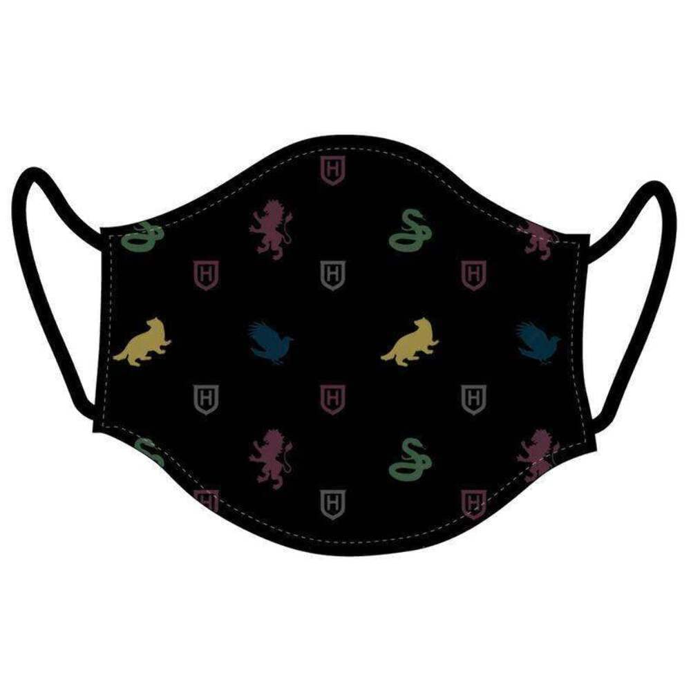 Harry Potter Mascherina Igienica In Stoffa Riutilizzabile Black