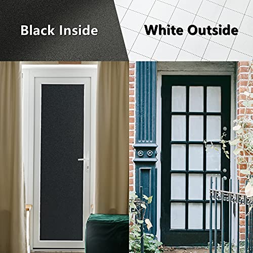 FEOMOS Total Blackout Window Film with Heat Resistant White Side Static Cling 100% Light Blocking Glass Films Cover Room Darkening Removal 60cmx300cm - Image 3