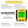 eOUTIL AE300 Digital 12V Car Battery Tester Analyzer for Life Percentage,Voltage, Resistance and CCA Value-YELLOW #2