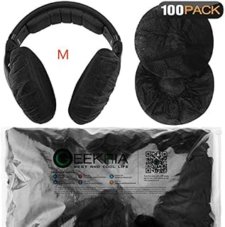 Stretchable Headphone Covers/Disposable Sanitary Earcup Earpad Covers Fits Medium/Large-Sized Headset 200 pcs