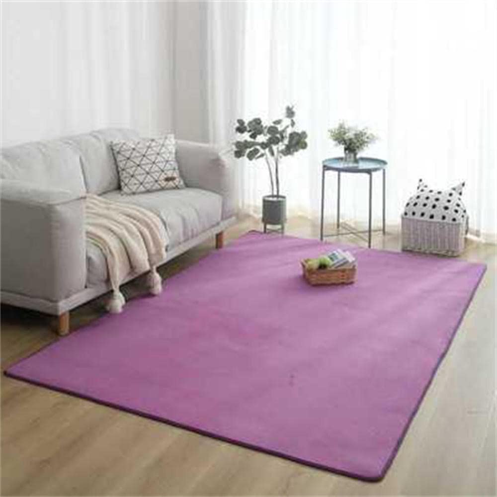 Tapis violet shaggy abstrait idéal pour créer un salon moderne et chaleureux