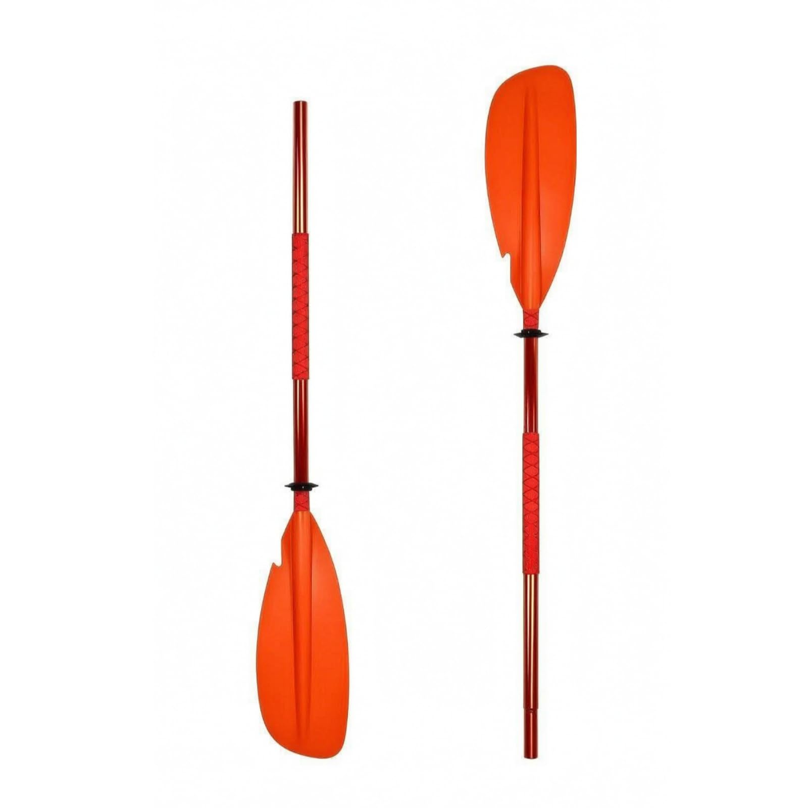 Stabil Kajakpaddel aus Aluminium, Orangerot