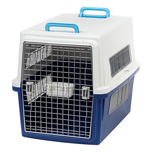 IRIS USA, Inc.. ATC-870 Pet Travel Carrier, Large, White/Navy