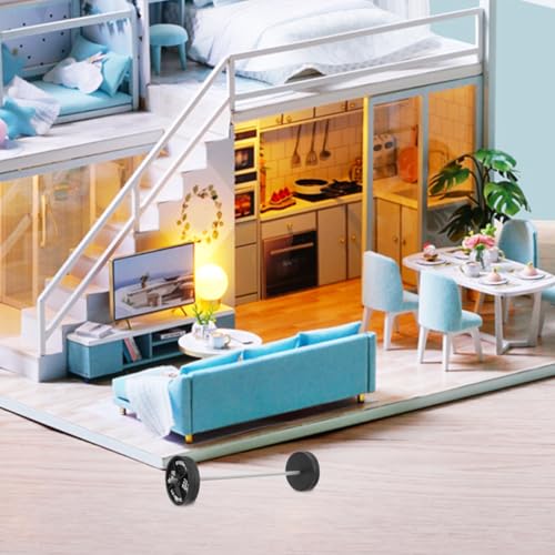 Gatuida Dollhouse Miniature Barbell Mini Fitness Barbell Sports Equipment Model for Desk Decoration Dollhouse Accessories - Thumbnail 7