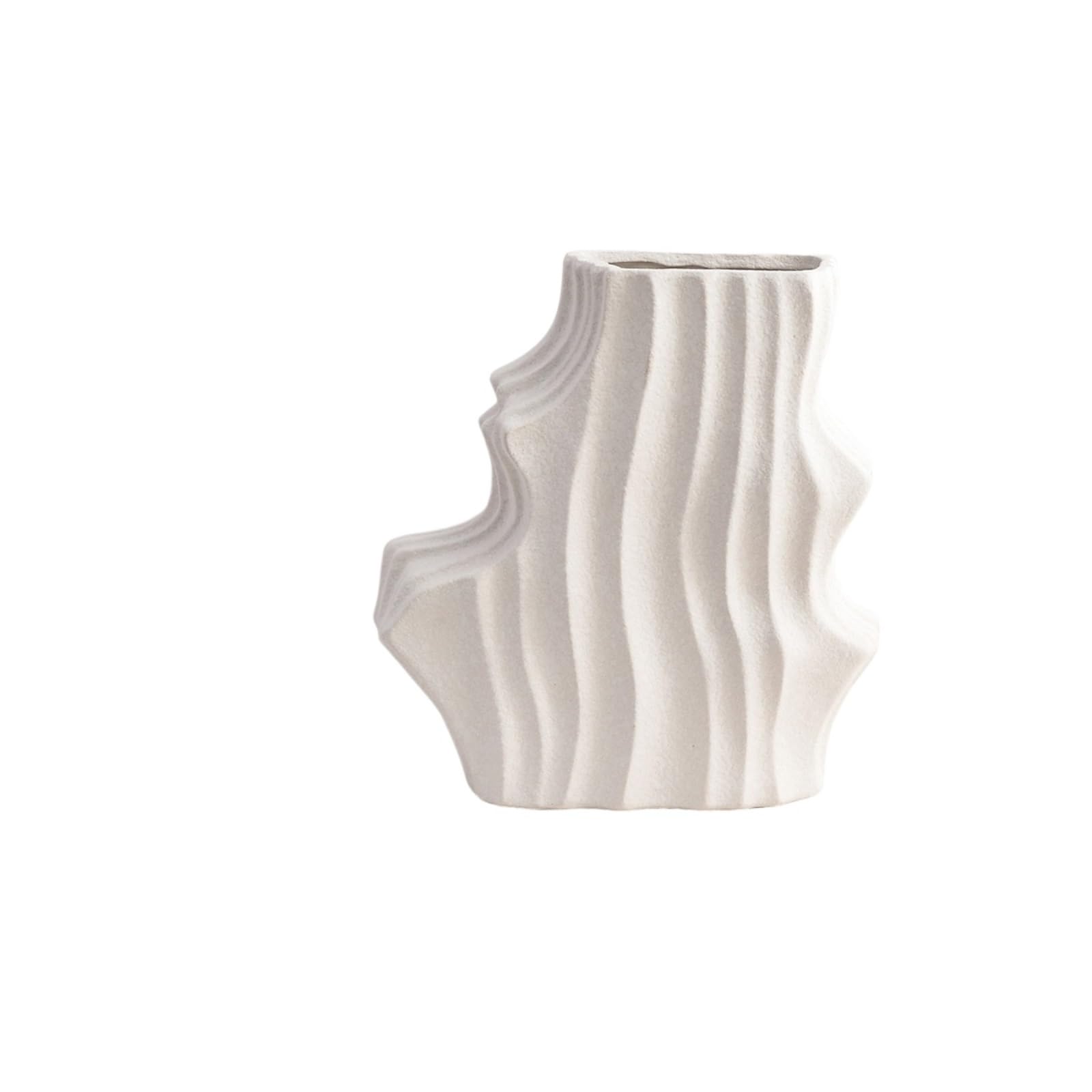 Flower Holder Irregular Shape Ceramic Flower Shape For Living Room Tabletop For Centerpiece