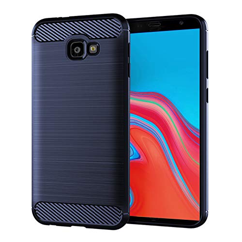 SCL Samsung Galaxy J4 Plus Coque, Samsung Galaxy J4 Plus Coque de Protection en Fibre de Carbone série exquise avec Technologie Anti-Rayures et d'absorption...