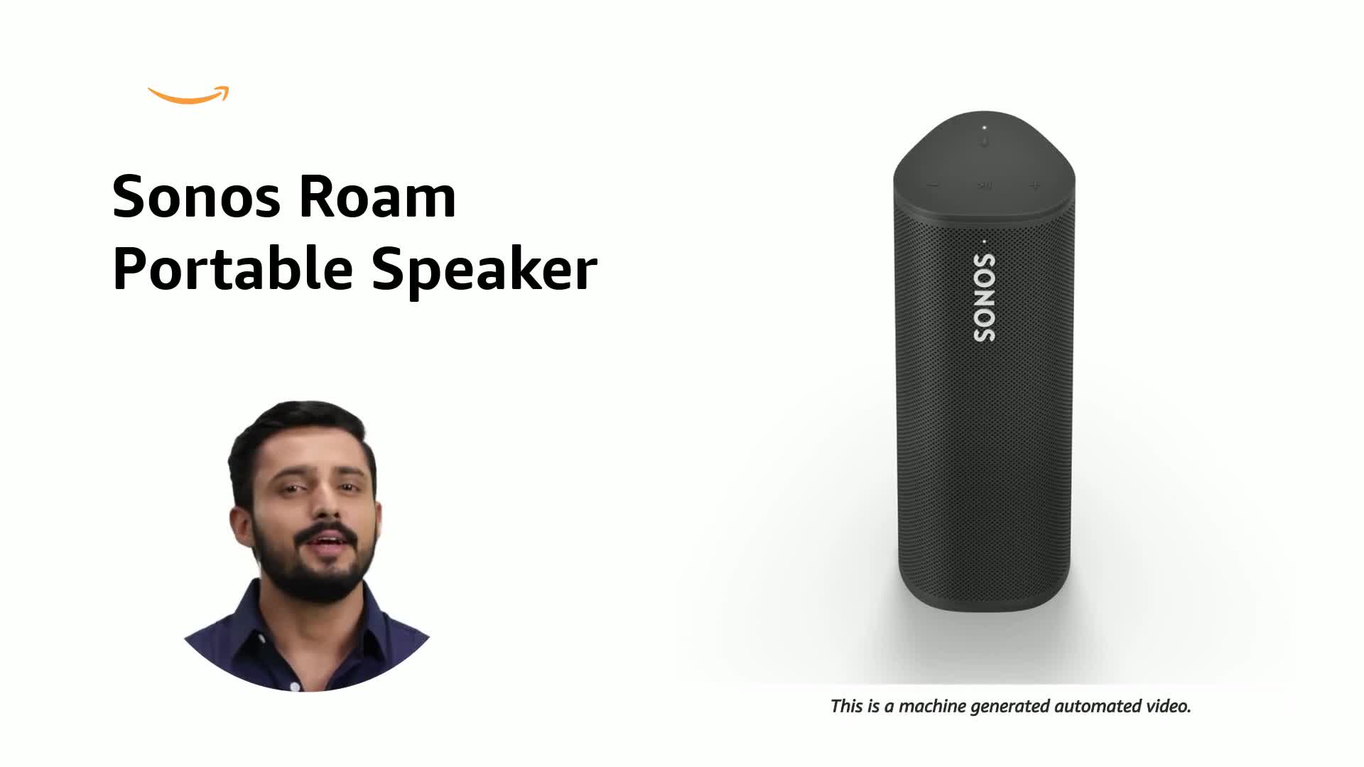Sonos Roam - A Portable Waterproof Wireless Speaker- Black
