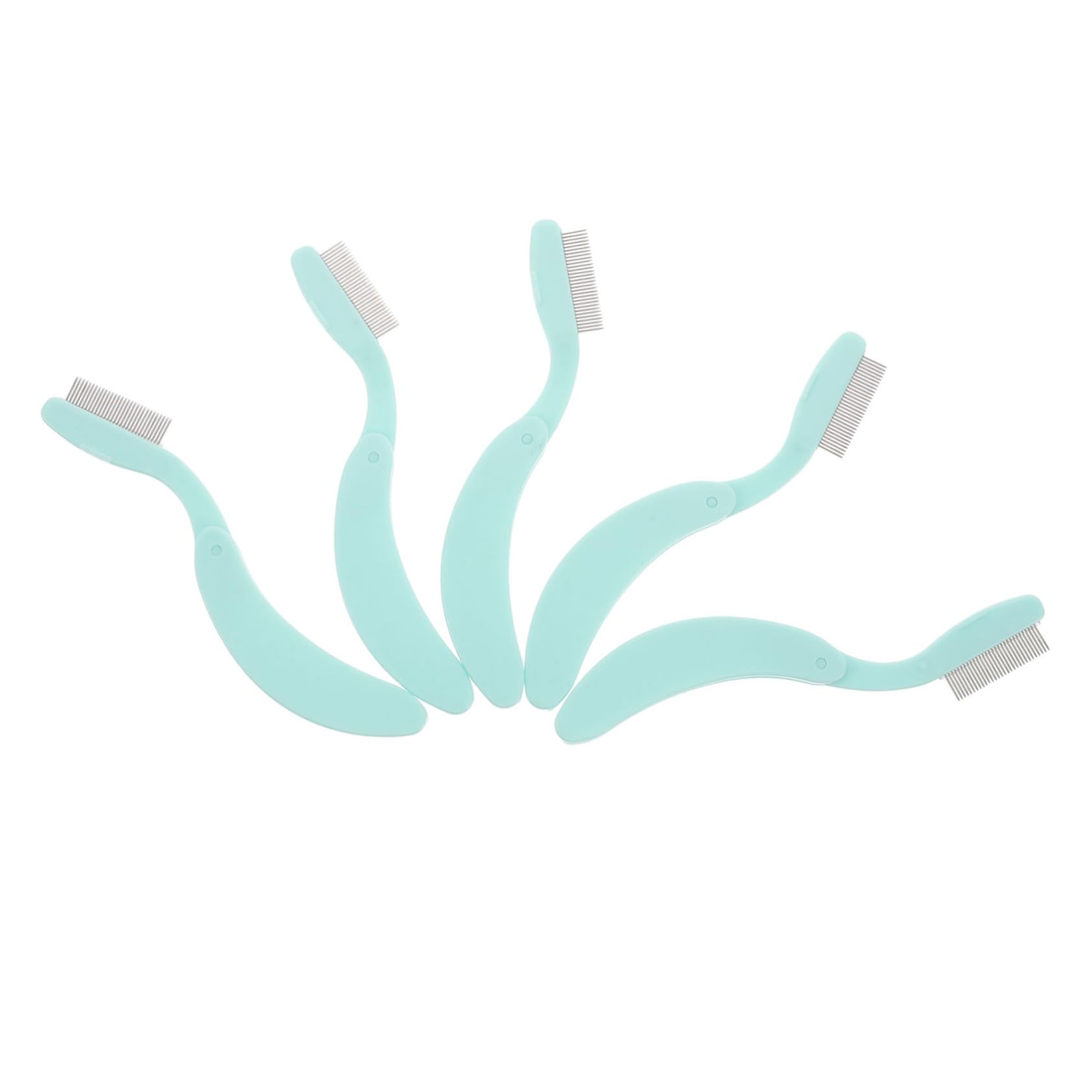 FOMIYES 5pcs Stainless Steel Eyebrow Comb Lash Separator Tool Portable Beauty Tool for Men Women Easy to Use Travel-Friendly Metal Eyelash Comb for Grooming