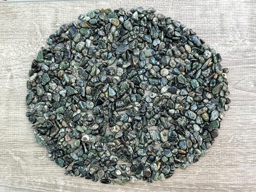 Image of GAF TREASURES 2 oz Lot Natural Semi Tumbled Gemstone Chips, Crushed Mini Crystals, Undrilled Crystal Chips (Kambaba Jasper)
