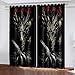 Blackout Curtain Thermal Insulated - 3D Black Horror Monster Art for Bedroom Kitchen Living Room Boy Girl Window - Digital Printing Eyelet Ring Curtain 79x62 Inch (59x65 inch (W x H))