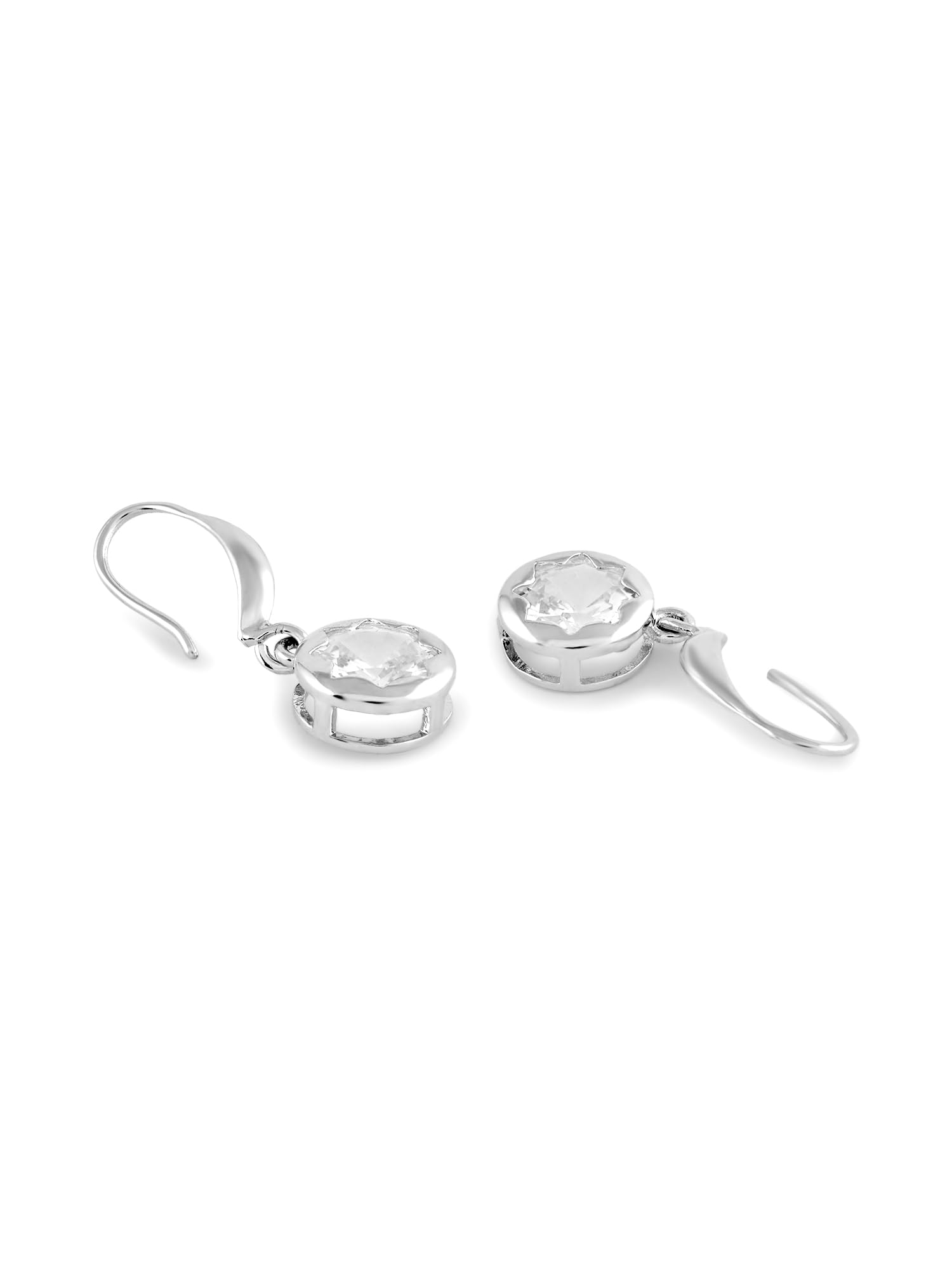 Women's Contemporary Cubic Zirconia Brass Drop Earrings