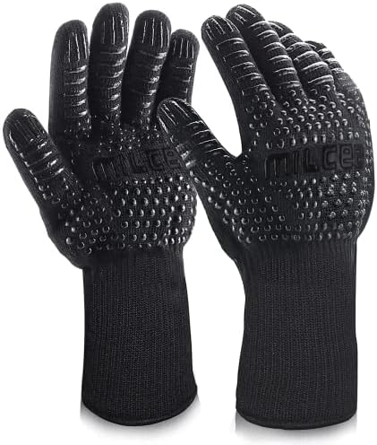 Grillhandschuhe Hitzebeständig Bis 800°C - Aramid Mit Baumwollfutter