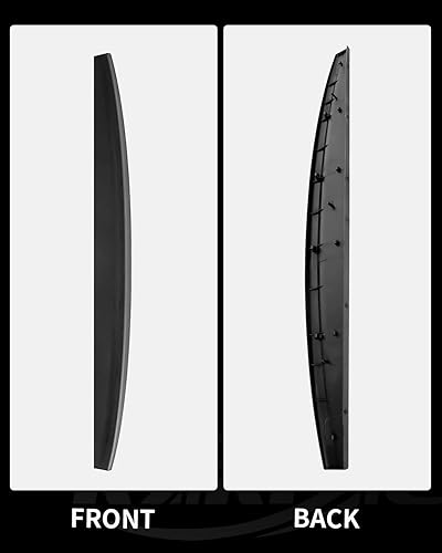 Miniatura 7 de KARPAL Tapa protectora superior para alerón de puerta trasera, compatible con Dodge Ram 1500 2009-2018 2010-2018 2500 3500 TO1904100 ABS negro