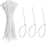 Cravates Zip Cable en plastique, Cravate Zip en fil autoportant 6 Inch Fit pour Home Garden Bureau Workshop Voyage - (100 Pack, gris)