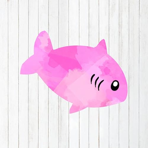 Fish Wall Decals - Vinyl Stickers Peel And Stick - Aquarium Tank Bubbles Colorful Watercolor Silhouette Car Window Laptop Tumbler - Boys Girls Kids Bedroom Nursery Room Decor Dksvg19062 #TOP27