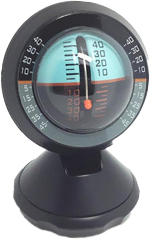 Electronic Car Compass Gradienter Dashboard Mount | Accurate Slope Measurement & Vehicle | Compact & Easy to Install | ABS Material | Black Color