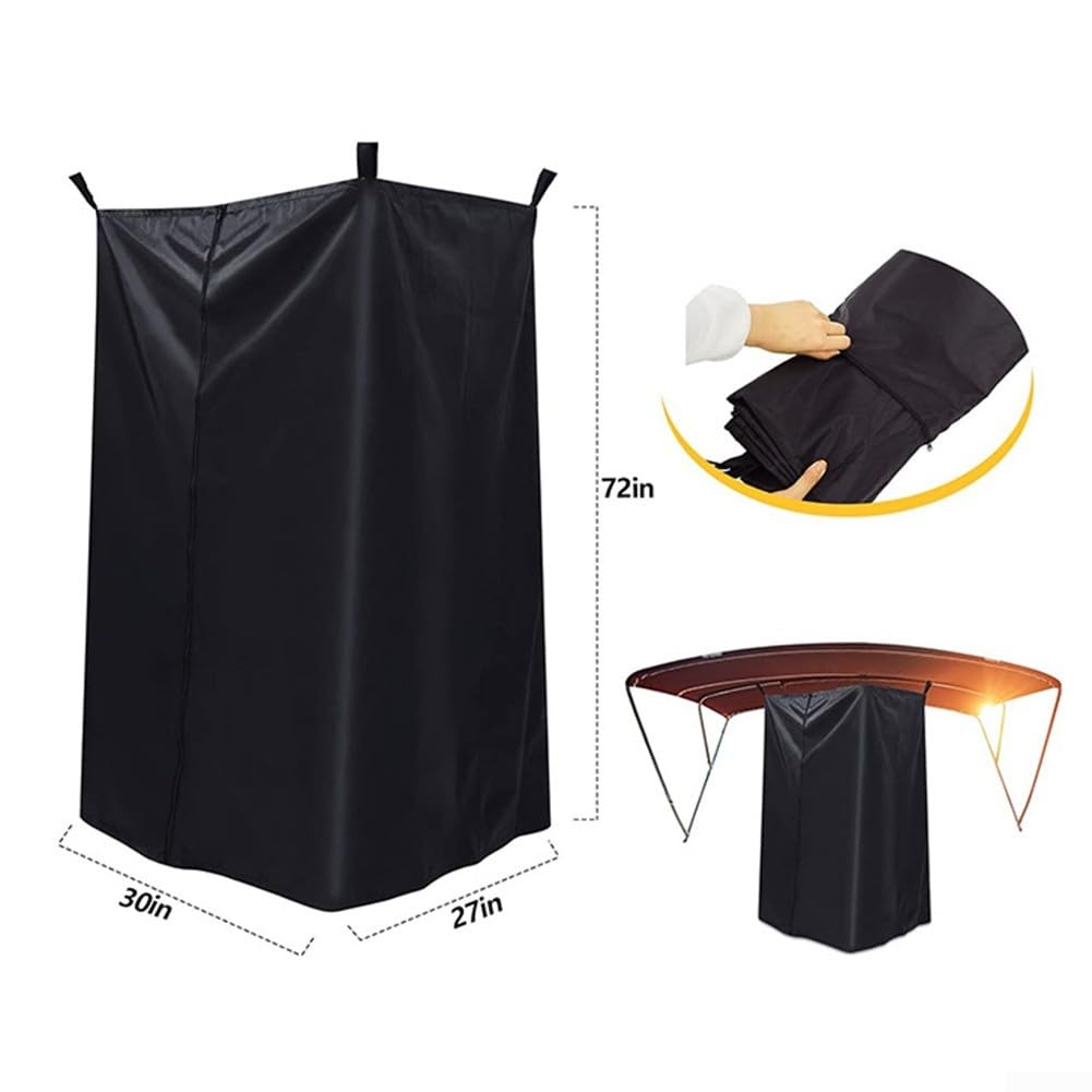 Tente de Rideau de Confidentialité, Tissu Oxford 420D Déplaçable Carré pour Chambre de Changement avec 4 Crochets pour Camping en Plein Air, Caravane, Pique-Nique, Pêche, Parasol, Toilettes, Douche