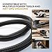MITANSLE 10 Ft Dust Collection Hose Kit with 5 Fittings Ultimatefor Woodworking Power Tools,Home Use and Wet/Dry Shop Vacuums