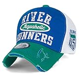 ililily River Runners Aquaholic Colorado Vintage Trucker Hat Baseball Cap, Green, Medium
