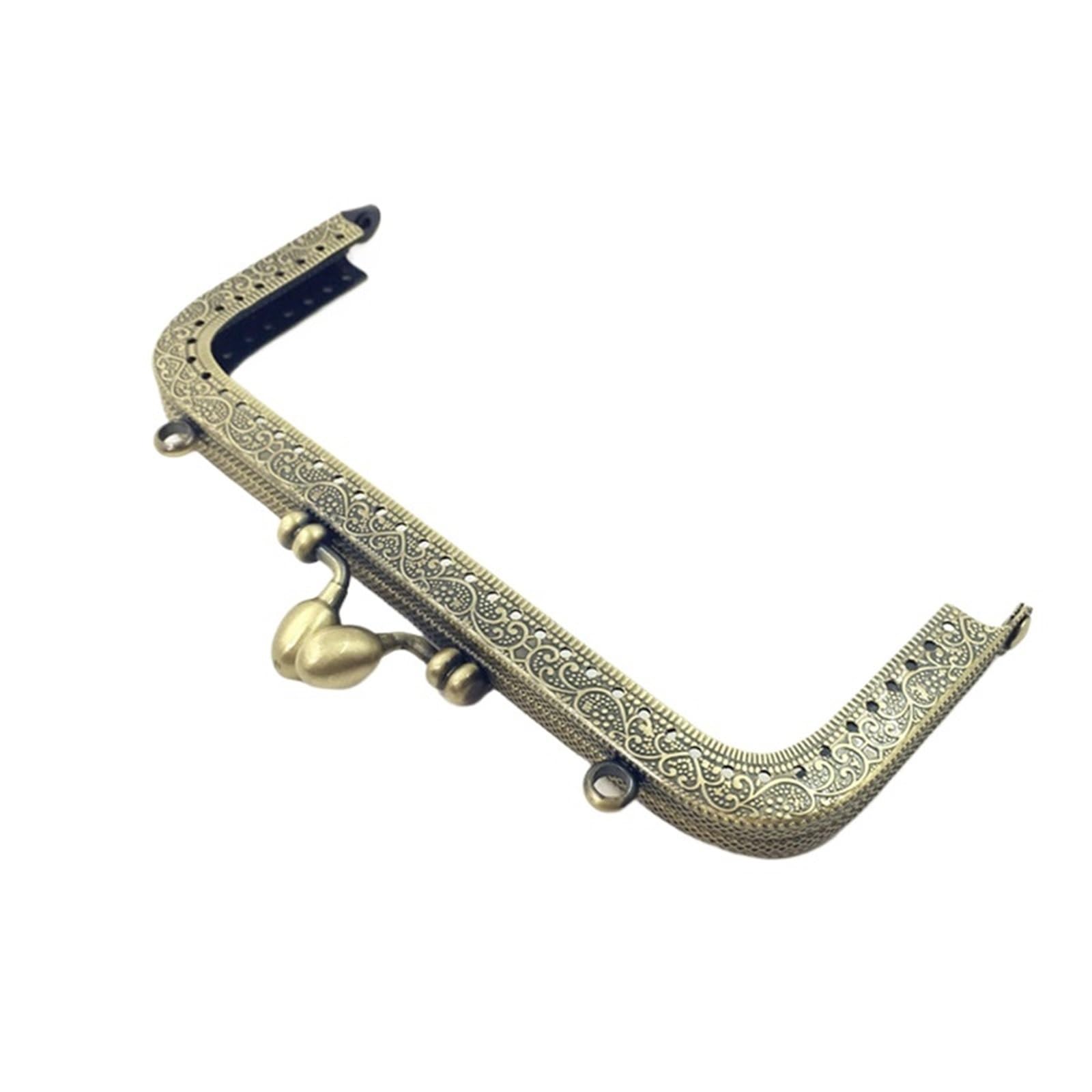 Metal Purse Frames, Metal Purse Frames 2pcs Copper 8.5-25cm Kiss Clasp Lock(15cm,15cm)