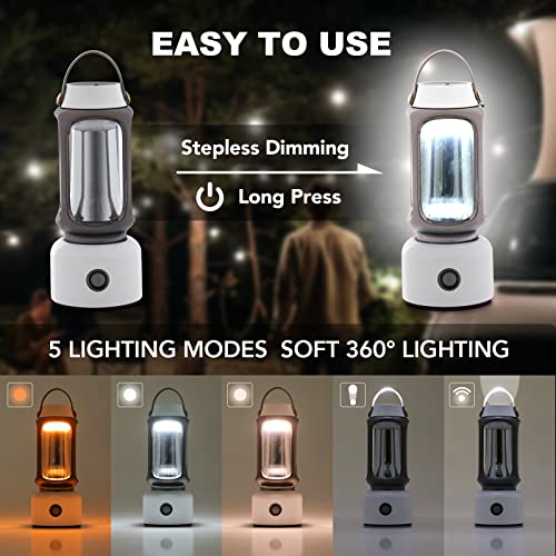 Led Camping Lantern Usb Rechargeable, Upgrade Telescopic Rod Waterproof Tent Light, 5 Light Modes Portable Ultra Bright Lantern Flashlight With Base Bracket For Emergency, Home Outdoor #TOP2