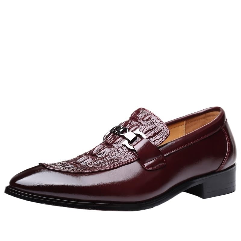 Casual Slip-on Shoes Square Toe Moccasin Flexible Rubber Sole Men Wedding Suede Upper Slip On