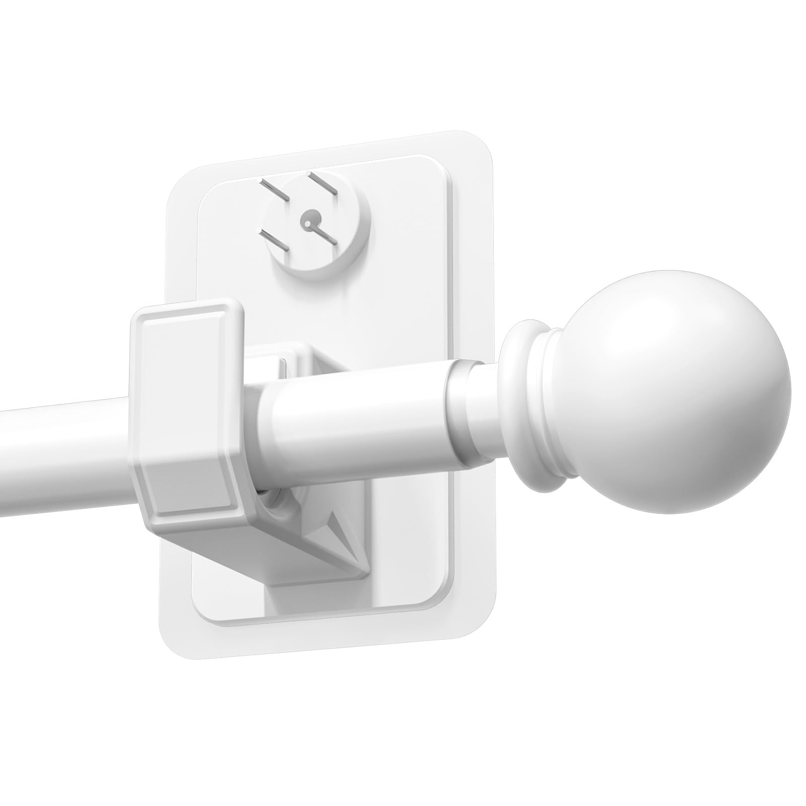TRAROD 2.0 Pro Gardinenstange Ohne Bohren (with Klebeband und Verdeckte Nägel) 16 mm Durchmesser Ausziehbare Vorhangstange Ohne Bohren Geeignet für Leichte Gardinen Mieterfreundlich