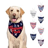 TYYMNDWP 4th of July Dog Bandanas, Independence Day American Flag Pet Scarf for Boy and Girl, Premiu