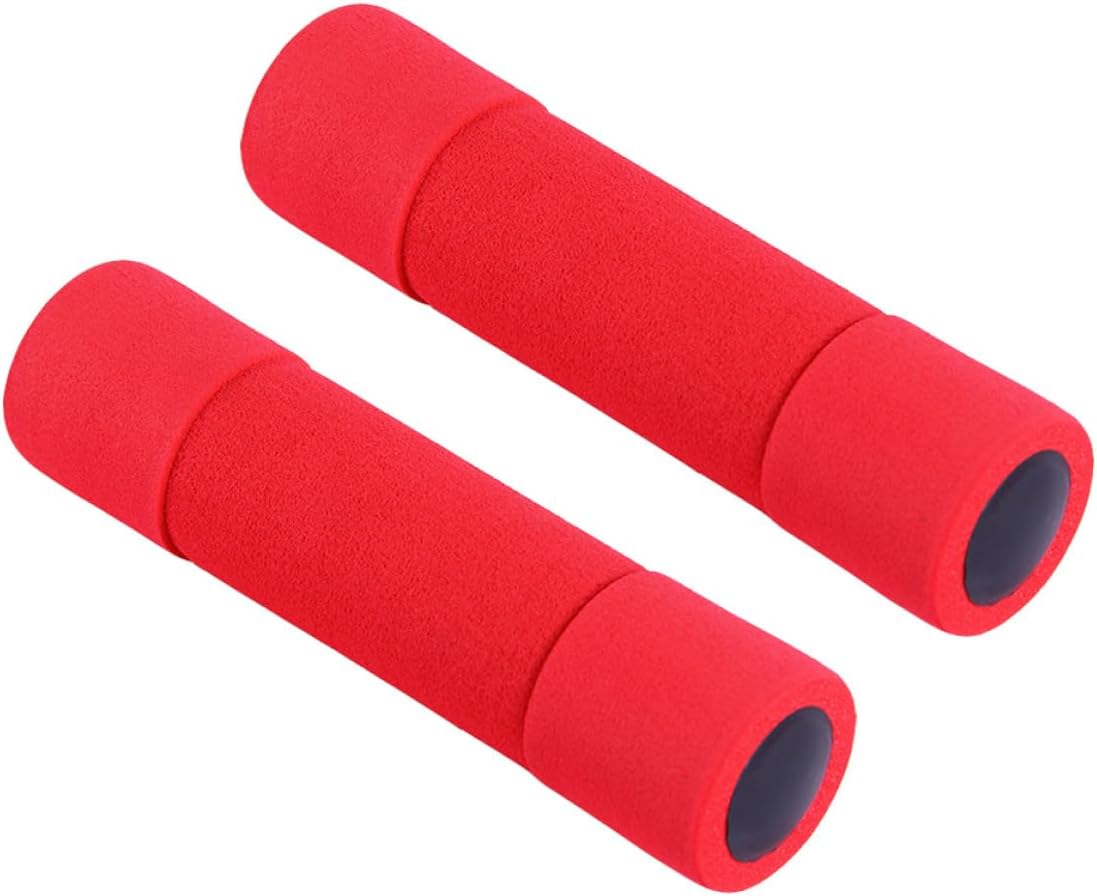 Mikikit Foam Covered Dumbbells for Women 0.5kg Hand Weights Set of 2 Soft Grip Exercise Barbells for Home Fitness Arm Toning