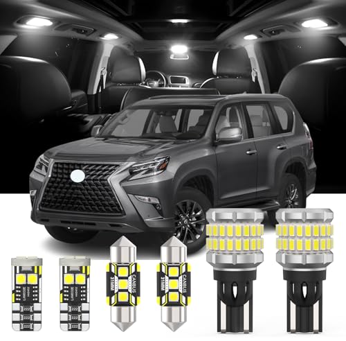 Kit de 20 luces LED interiores y bombillas reversa para Lexus GX460 y Toyota Land Cruiser miniatura 1