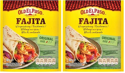 Old El Paso Fajita Würzmischung – Fertiger Gewürzmix für mexikanische Fajitas – 1 x 30 g...