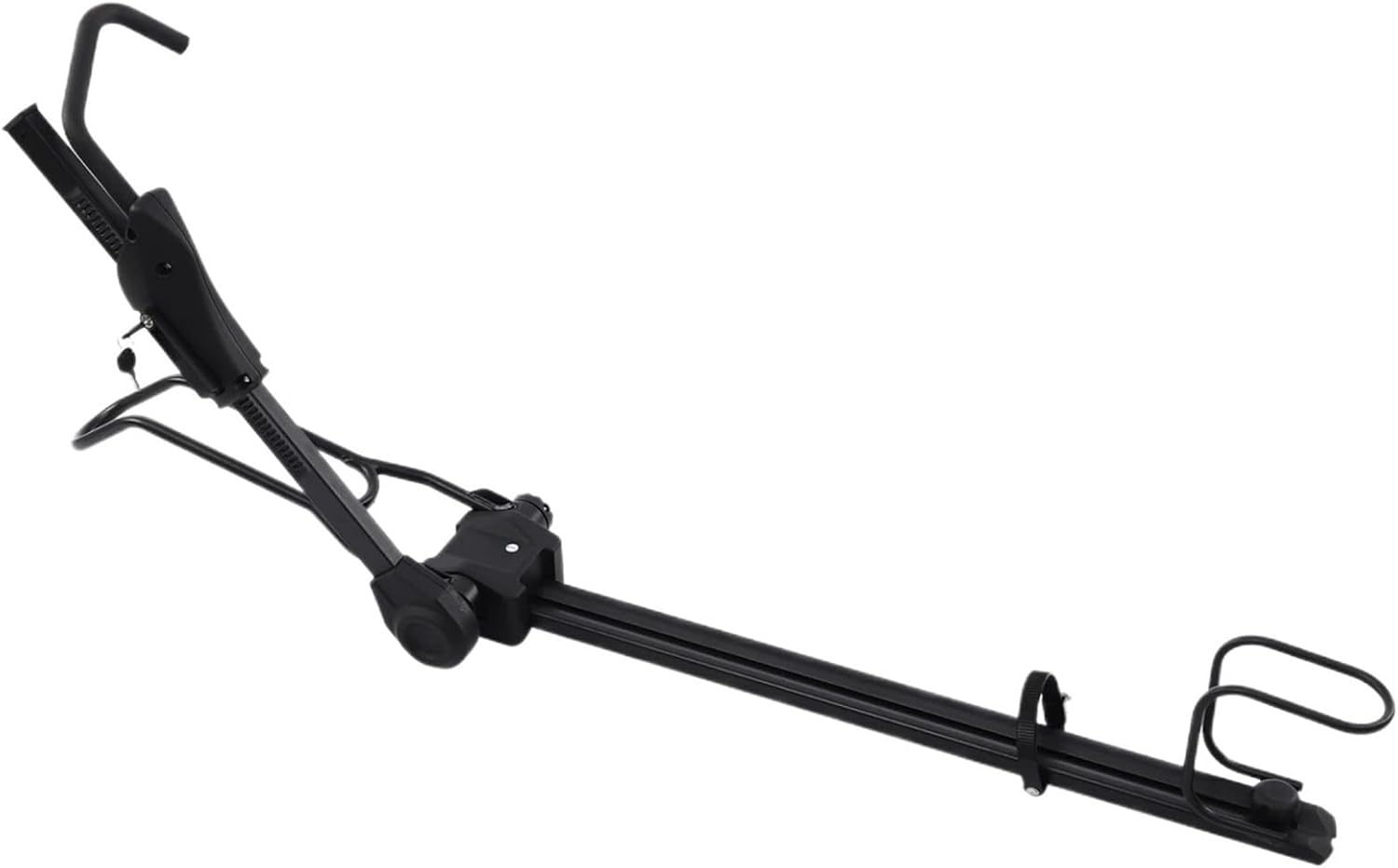 Compatible for Thule,Universal Car Roof Mount Upright Bicycle Carrier with Adjustable Height and Double Locks