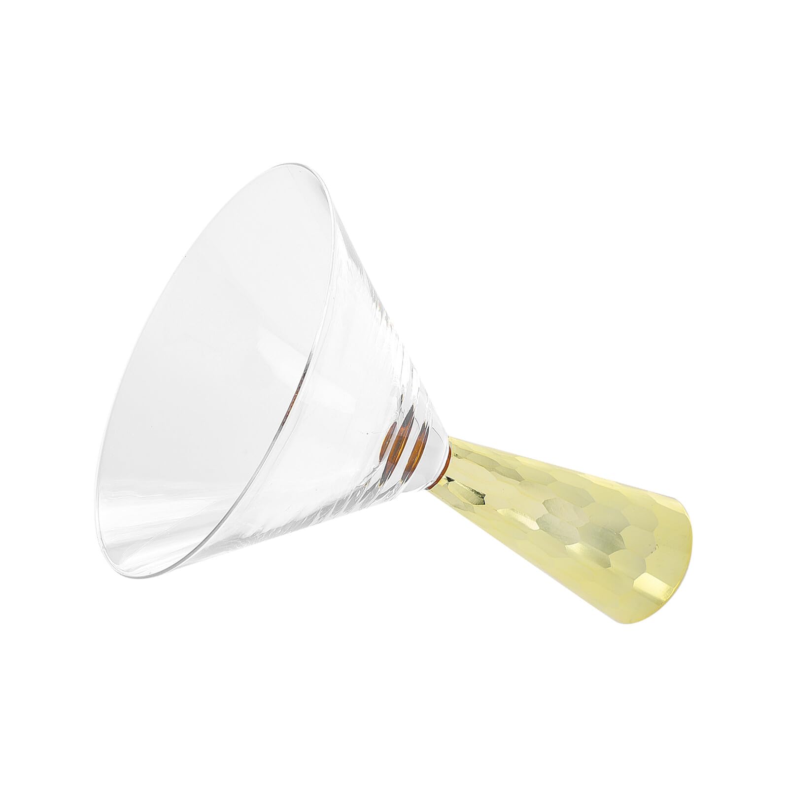 Coupe à cocktail dorée avec sa base or décorative et pratique de marque Veemoon