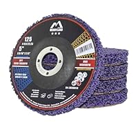 Merryland CSD Scheibe 125 Farbe Rost für Winkelschleifer, 125mm Lila Reinigungsscheibe Entroster Scheibe Metall Edelstahl Stahl Grobreinigungsscheibe Grobschleifscheibe 5 Stück, Bravo-Line SB208114-05
