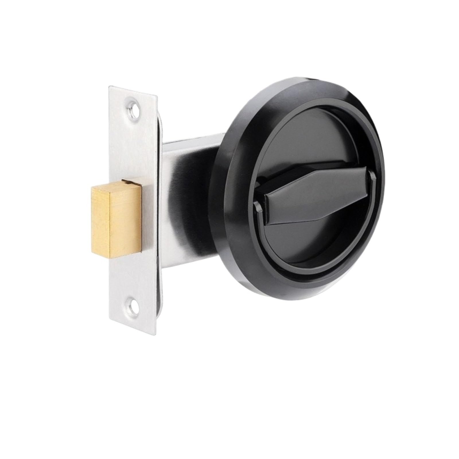 YXINAER Round Recessed Door Lock Stainless Steel Round Handle