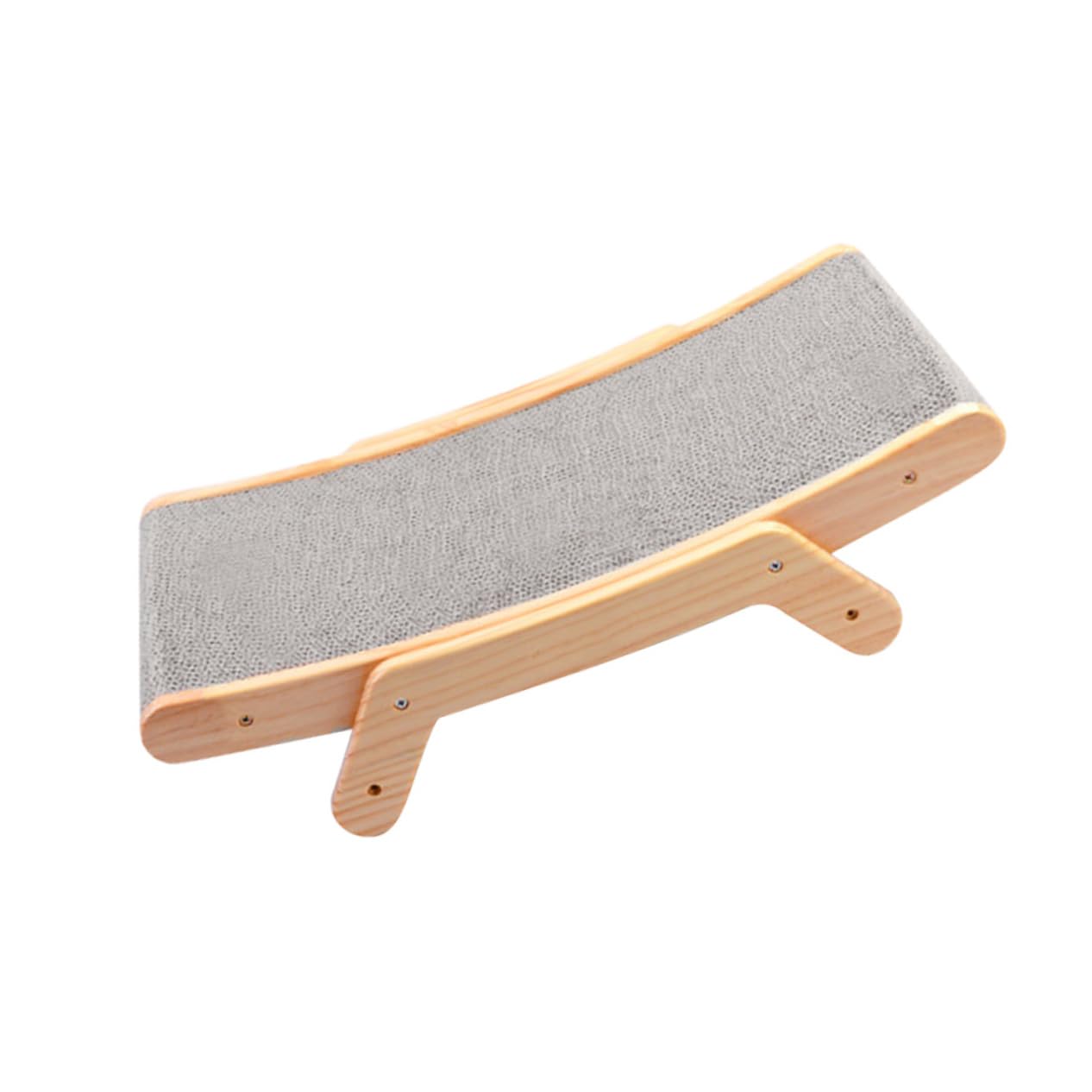 Rascador de Gatos de Madera y Cartón Ondulado, Reducir Comportamiento Destructivo, Juguete para Gatitos