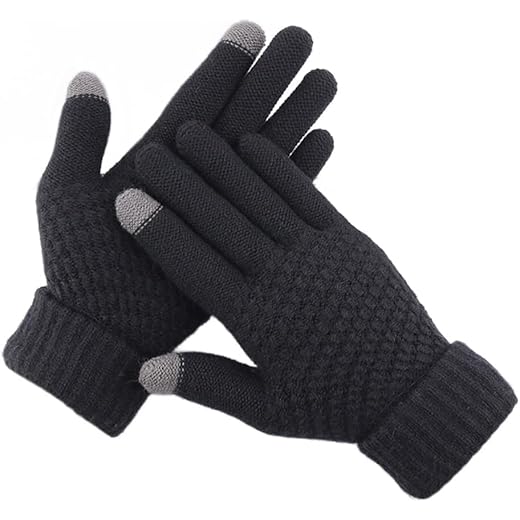 Luva Térmica de Inverno Touch Screen – Forrada, Quentinha, Antivento – Ideal para Celular, Tablet e Notebook – Adulto Unissex para Frio Intenso