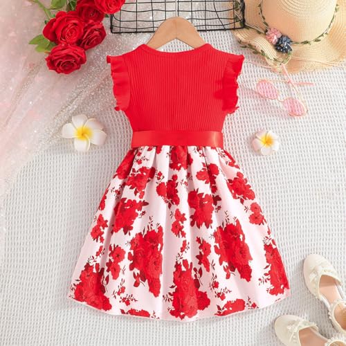Image of Toddler Girls Tutu Dresses Cute Casual Short Sleeve Dress for Summer Daily Home School Party 2-8T